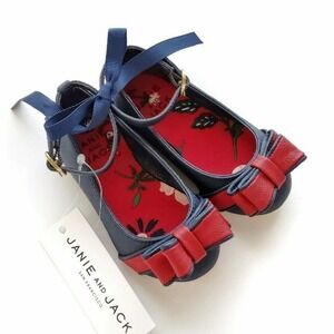 Janie & Jack 5 New Leather Dress Shoes Flats Baby Mary Janes Holiday